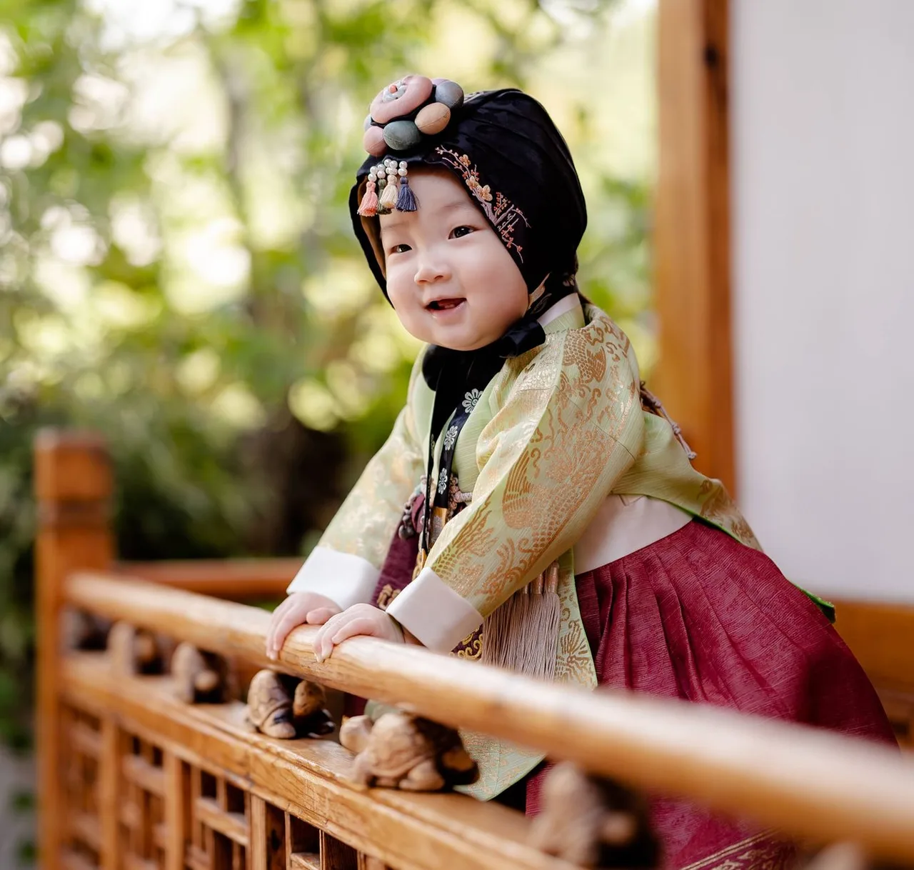 Traditional Korean wedding attire