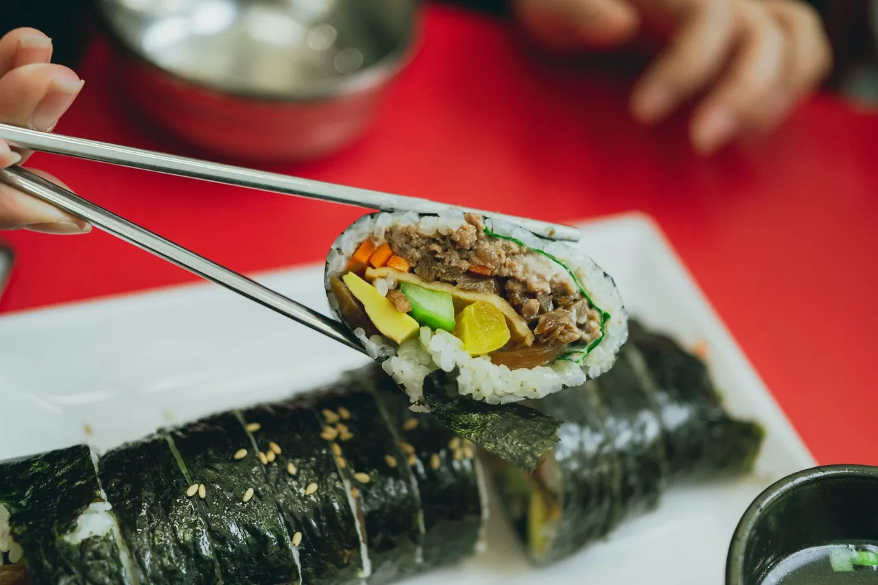Gimbap (김밥): Korean rice rolls