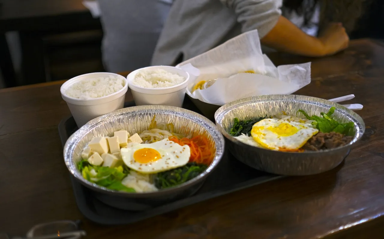 How to prepare a ground beef bibimbap?